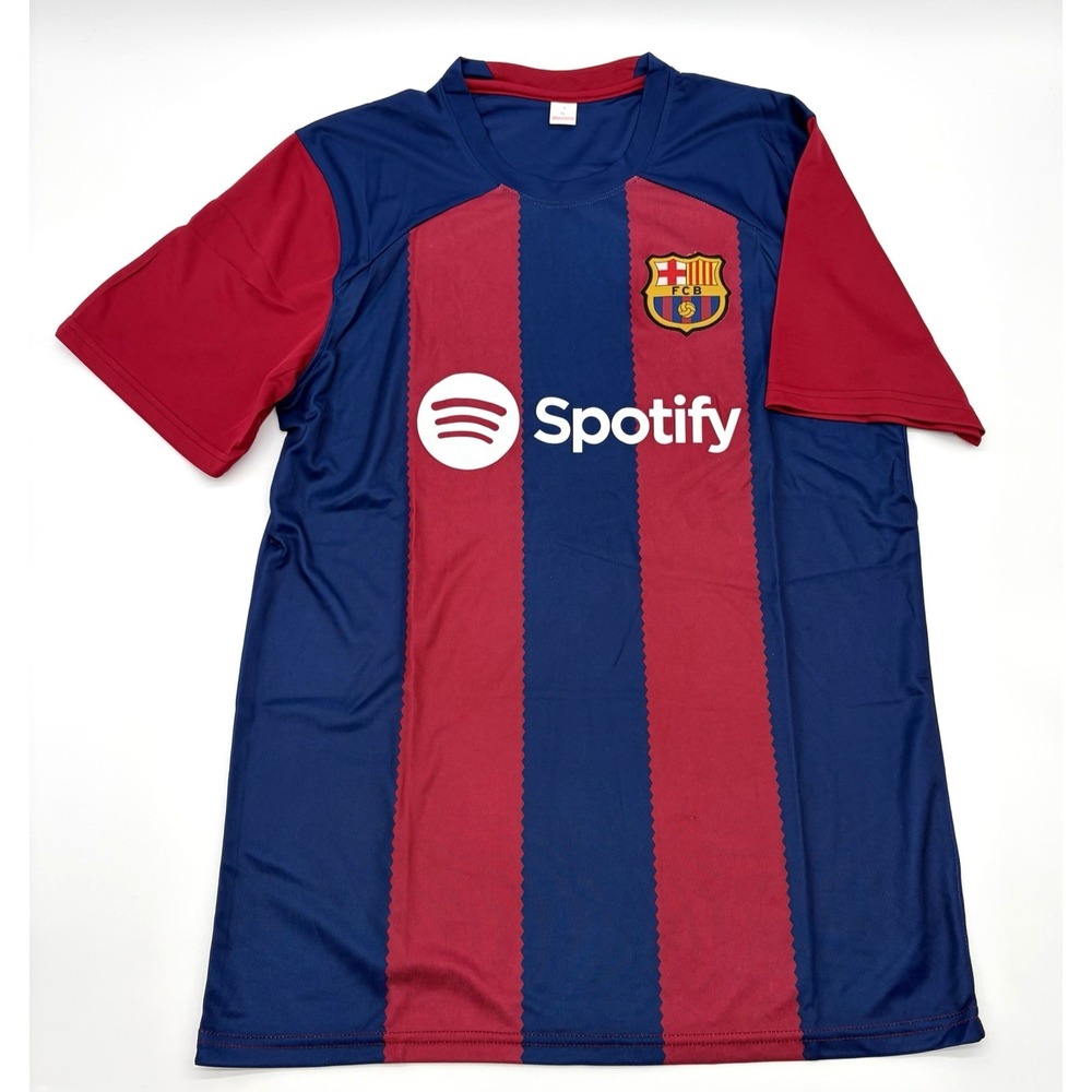 FC Barcelona Men's Barça 2023/24 Home Soccer Football Spotify Jersey size XL